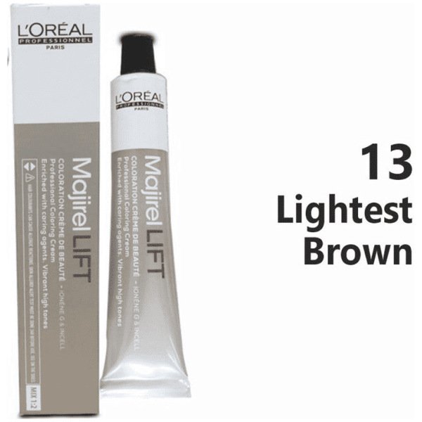 L’Oreal Professional Majirel Hair Color 50G 13 Lightest Brown+ Oxidant 1000Ml Combo