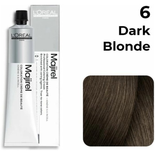 L’Oreal Professional Majirel Hair Color 50G 6 Dark Blonde + Oxidant 1000Ml Combo
