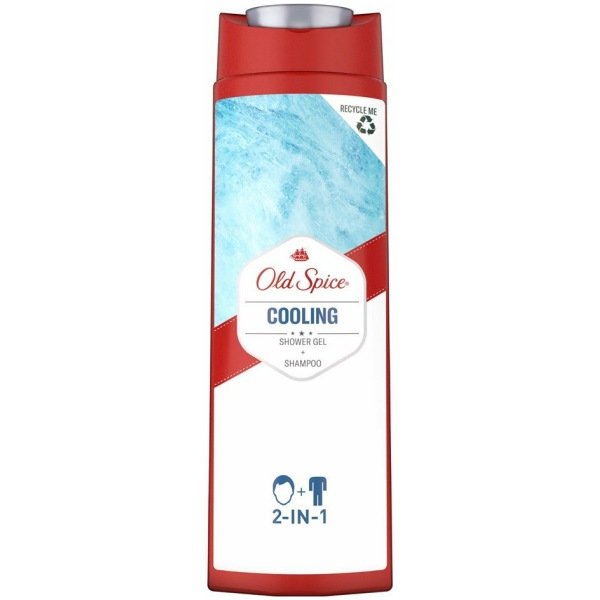 Old Spice Cooling Shower Gel + Shampoo (2in1) 400ml