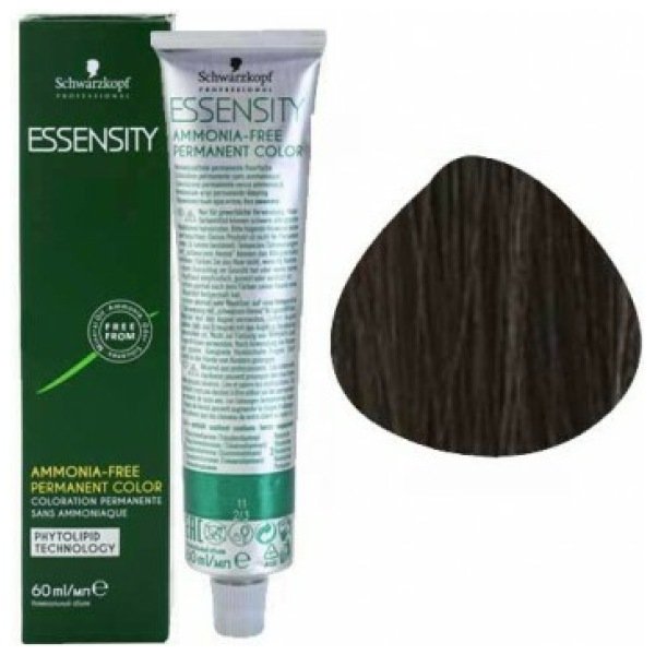 Schwarzkopf Essensity Hair Color 60G 4-62 Medium Brown Chocolate Ash+ Developer 1000ml Combo
