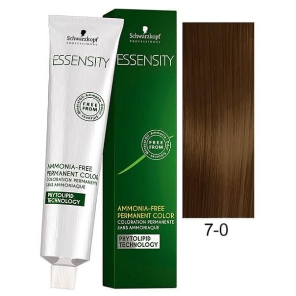 Schwarzkopf Essensity Hair Color 60G 7-0 Medium Blonde+ Developer 1000ml Combo