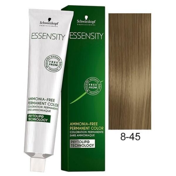 Schwarzkopf Essensity Hair Color 60ml 8-45 Light Blonde Beige Gold+ Developer 1000ml Combo