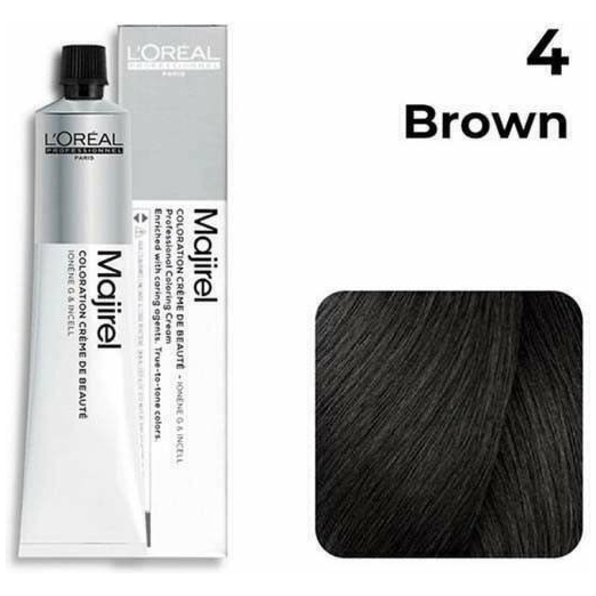 L’Oreal Professional Majirel Hair Color 50G 4 Brown + Oxidant 1000Ml Combo