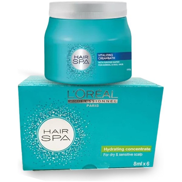 Loreal Professional Hair Spa Vitalizing + Hydrating Ampules For Anti-Dandruff 6Pc Combo