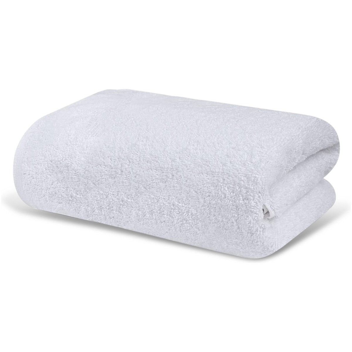 SHELTER Premium Pure & Best 100% Cotton White Bath Towel | Size 76x 122CM | Set of 1