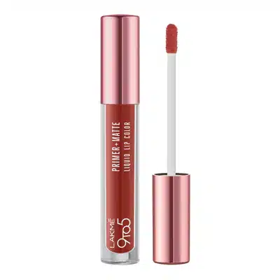 LAKMÉ 9TO5 PRIMER + MATTE LIQUID LIP COLOR MB4 BRICK NUDE LAKMÉ 9TO5 PRIMER + MATTE LIQUID LIP COLOR MB4 BRICK NUDE