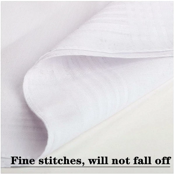 SHELTER Premium Men's 100% Cotton Soft Handkerchief white Color Hanky (Size 46 x 46 cm) - Pack of 12
