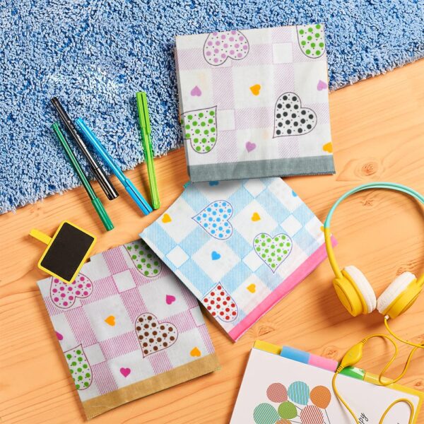 SHELTER Premium HandKerchief |100% Cotton Hankies With Multi Color And Design For Ladies | Size 34 x 34 CM Pack of 12