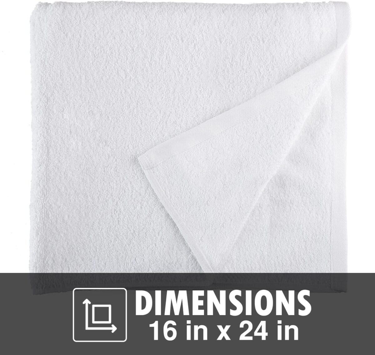 SHELTER Premium Pure & Best 100% Cotton White Bath Towel | Size 61x 41CM | Pack of 3