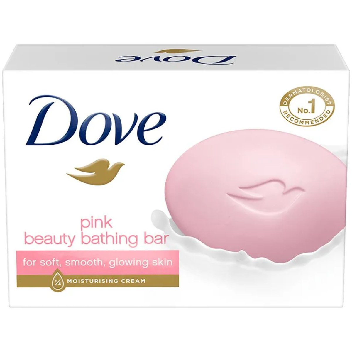 Dove Pink Rosa Beauty Bathing Bar, Has 1/4th Moisturizing Cream 100 g