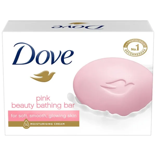 Dove Pink Rosa Beauty Bathing Bar, Has 1/4th Moisturizing Cream 100 g