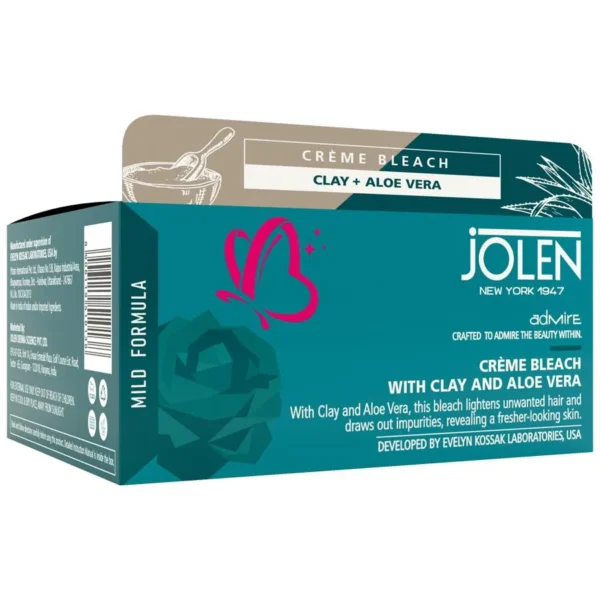 Jolen Crème Bleach With Clay & Aloe Vera - For Even Toned Skin 40g