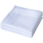 SHELTER Premium Men's 100% Cotton Soft Handkerchief Pure white Color Hanky (Size 45 x 45 cm) - Pack of 12