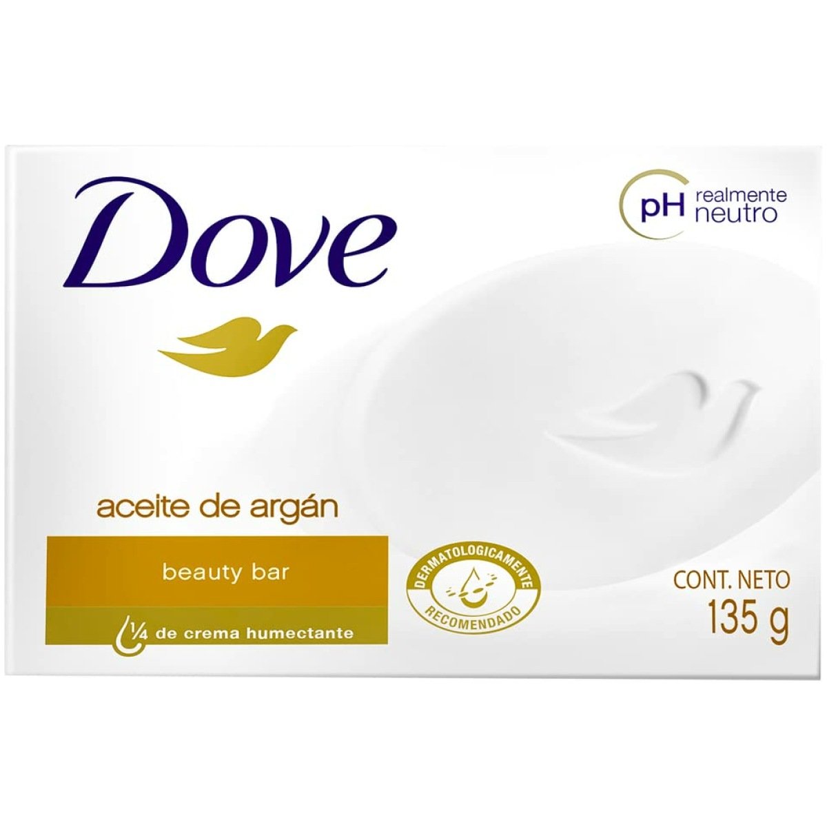 Dove Argan Oil Beauty Bar Soap 4.75 Oz / 135 Gr (Pack of 3Bars)