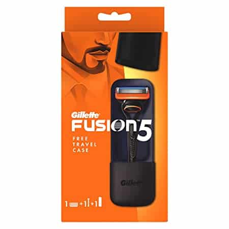 Gillette Fusion5 Manual Razor for Men with Free Travel Case 1+1 Gillette Fusion5 Manual Razor for Men with Free Travel Case 1+1