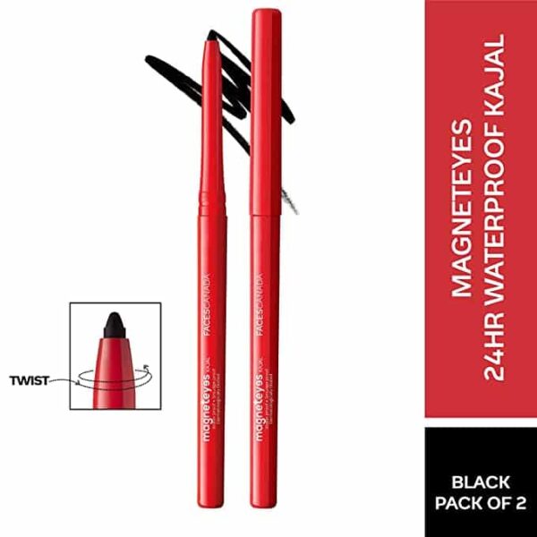 FACESCANADA Magnet eyes Kajal- 2 In 1 Black 0.35g