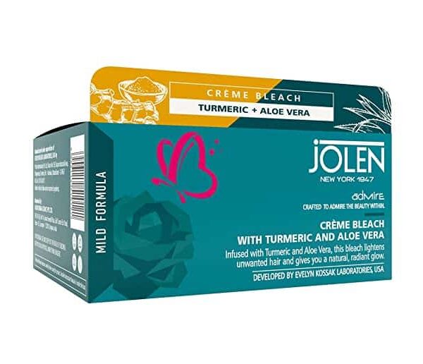 Jolen New York Creme Bleach with Turmeric and Aloe Vera 40gm