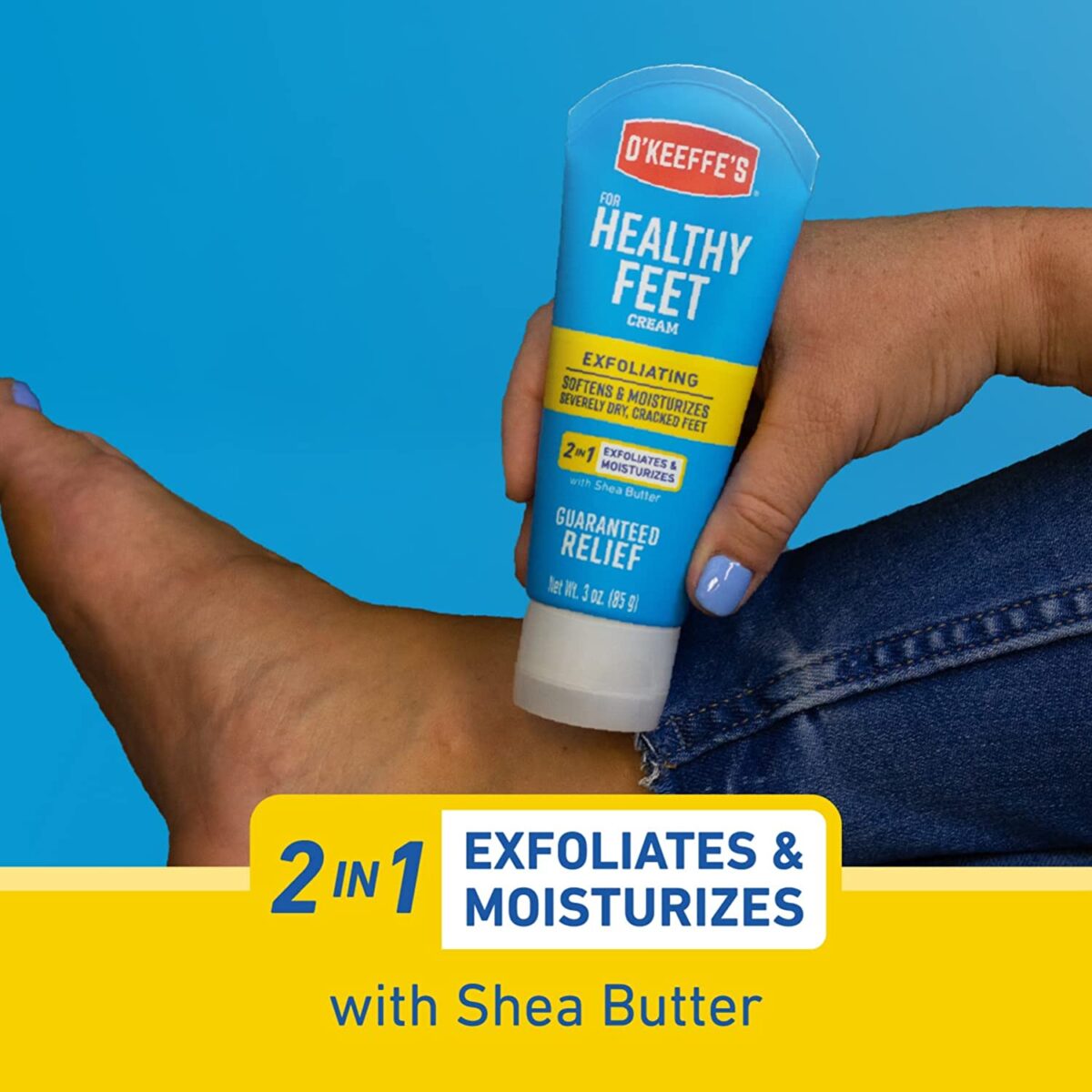 O'Keeffe's Healthy Feet Exfoliating Foot Cream 3 ounce Tube (85gm)