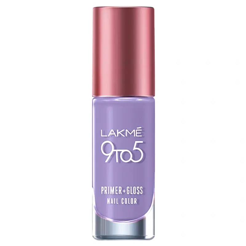LAKMÉ 9to5 Primer + Gloss Nail Colour Lavender Breeze 6 ml LAKMÉ 9to5 Primer + Gloss Nail Colour Lavender Breeze 6 ml