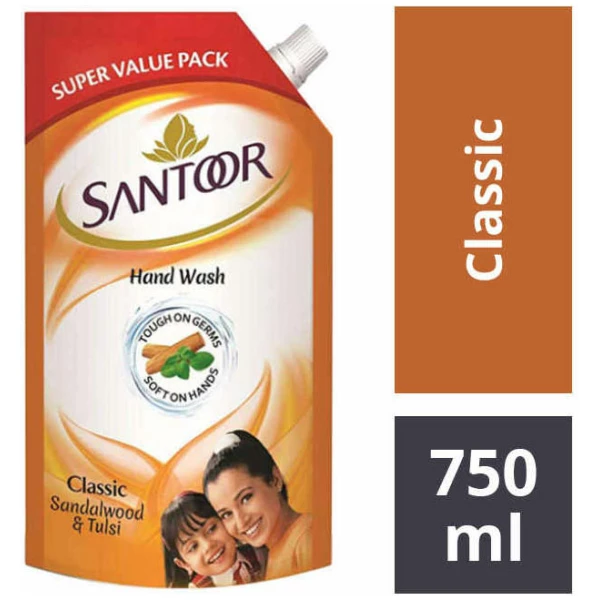 Santoor Handwash - Classic 750 ml