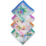 SHELTER Premium HandKerchiefs |100% Cotton Hankies With Multi Color For Ladies | Size 30 x 30 CM Pack of 12
