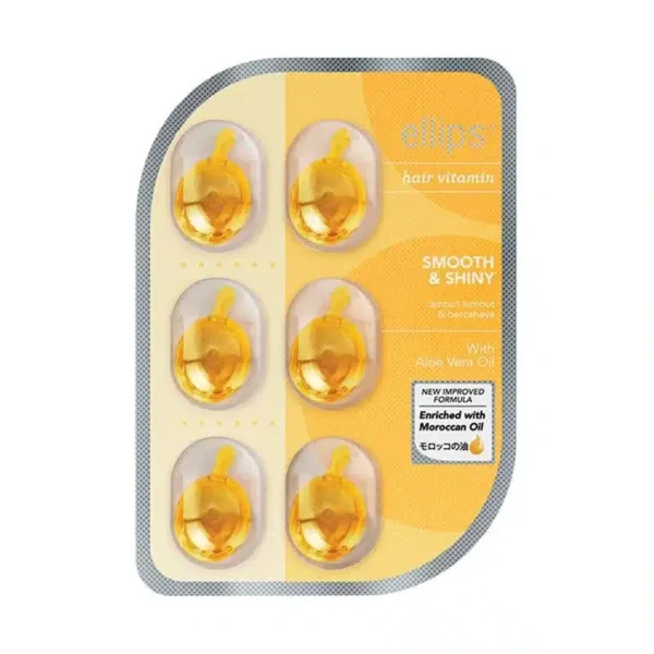 Ellips Hair Moroccan Oil Smooth & Shiny Vitamin Rambut Blister 6CAPSULES