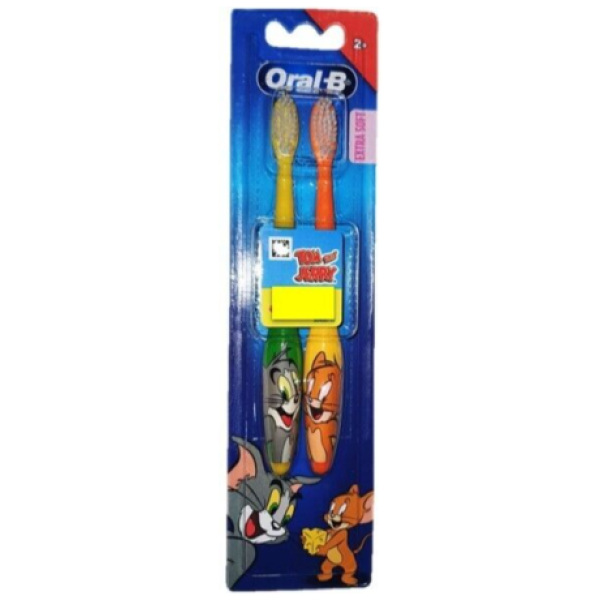 Oral-B Tom & Jerry Extra Soft Kids Toothbrush 2pc