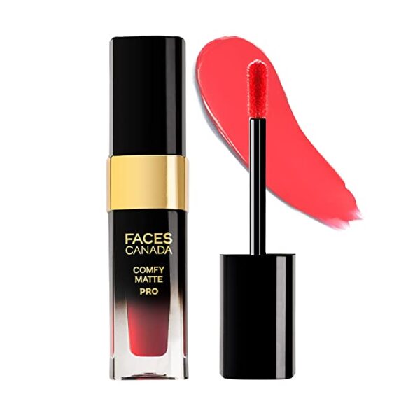 FACES CANADA Comfy Matte Pro Liquid Lipstick - 12 DALLYING PINK ( 5.5 ml )