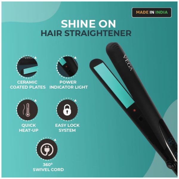 VEGA Shine-On Hair Straightener - VHSH-34