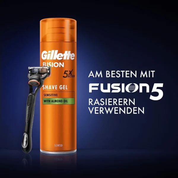 Fusion5 Sensitive Shaving Gel 200ml