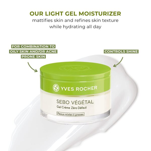  Yves Rocher Sebo Vegetal Zero Blemish Moisturizing Gel Cream 50Ml