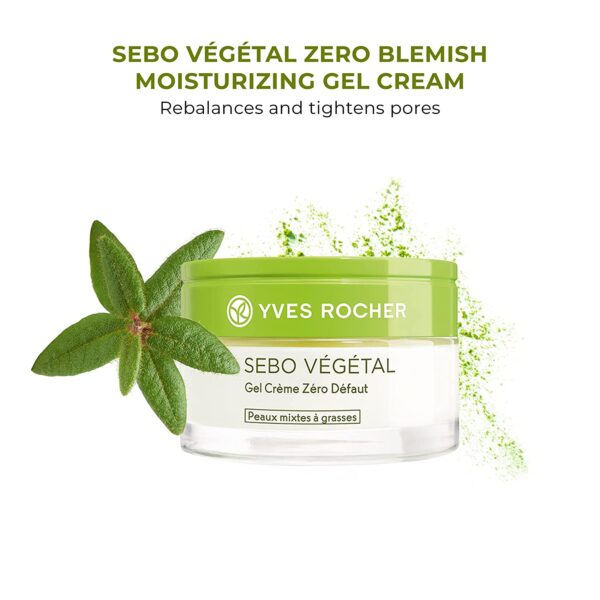 Yves Rocher Sebo Vegetal Zero Blemish Moisturizing Gel Cream 50Ml