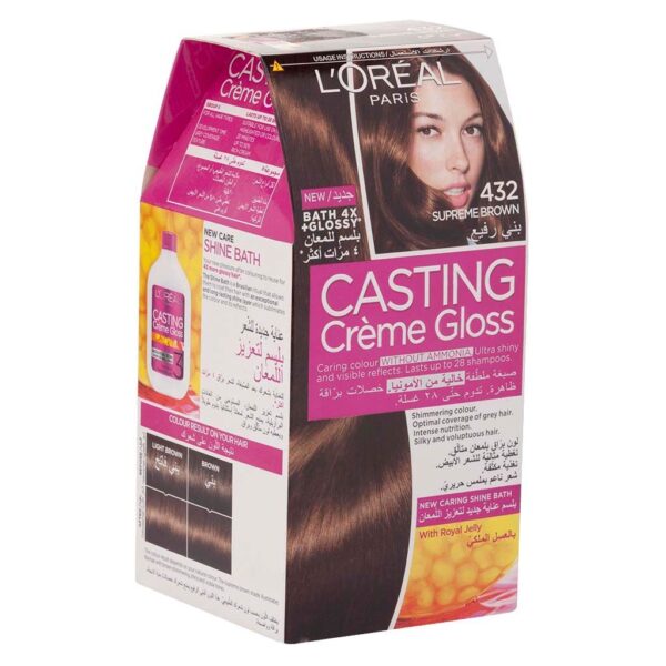 LOREAL CASTING CRÈME GLOSS 432 SUPREME BROWN
