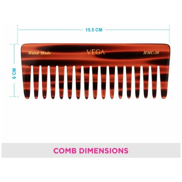  Vega Hair Handmade Comb - Shampoo HMC-30