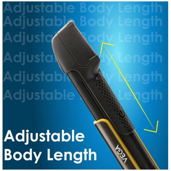 VEGA Long Body Groomer & Trimmer For Men with Extendable Handle & Focus Light, (VHTH-29)