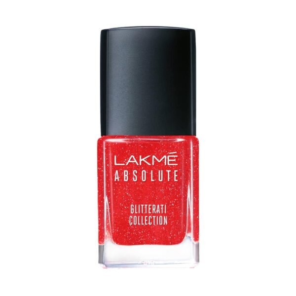 Lakme Absolute Glitterati Nail Polish, 114 Fireball