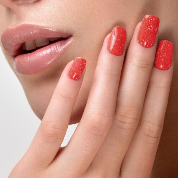 Lakme Absolute Glitterati Nail Polish, 114 Fireball - Image 4