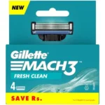 Gillette Mach 3 Razor Refill, 4 pcs