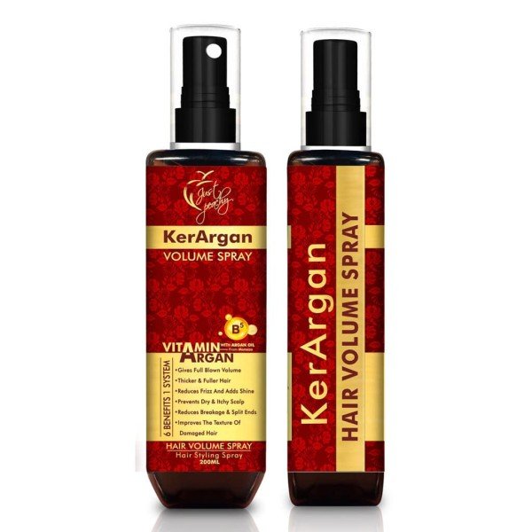 Just Peachy Kerargan Volume Hair Spray With Vitamin B5 And Argan Oil 200ml