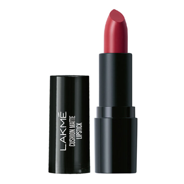 Lakme Cushion Matte Lipstick, Red Wine 4.5 g