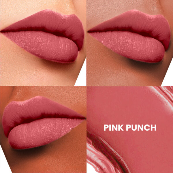Lakme 9 TO 5 Primer + Matte Lip Color, Pink Punch - Image 3
