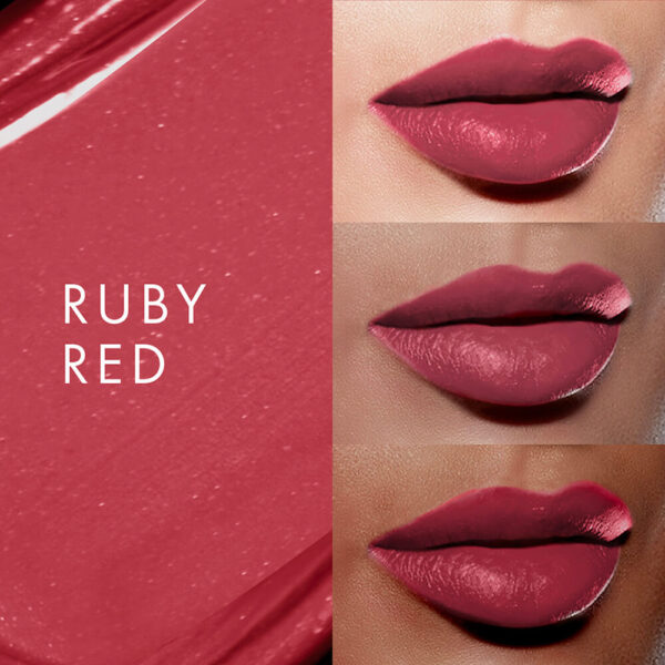 Lakme 9 To 5 Primer + Shine Lipstick, Ruby Red - Image 3