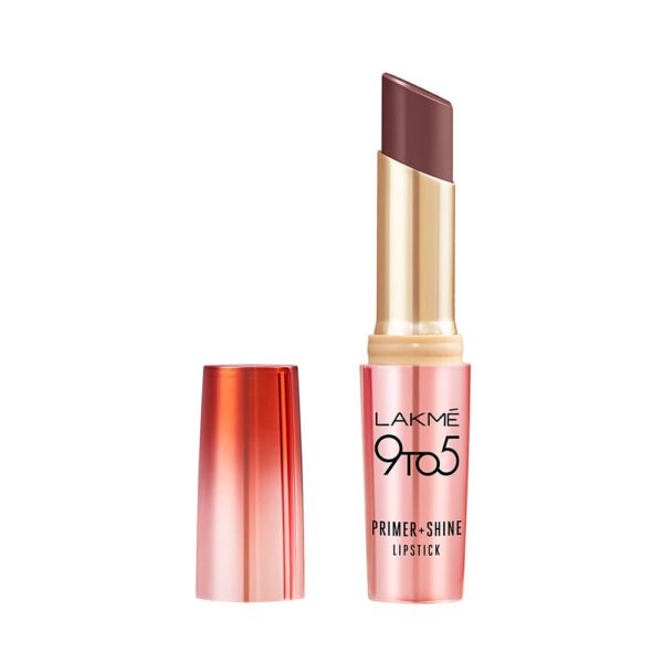 Lakme 9 To 5 Primer + Shine Lipstick, Chocolate Brown