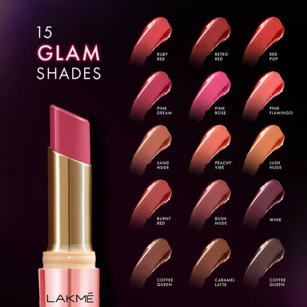 Lakme 9 To 5 Primer + Shine Lipstick Blush Mauve - Image 3