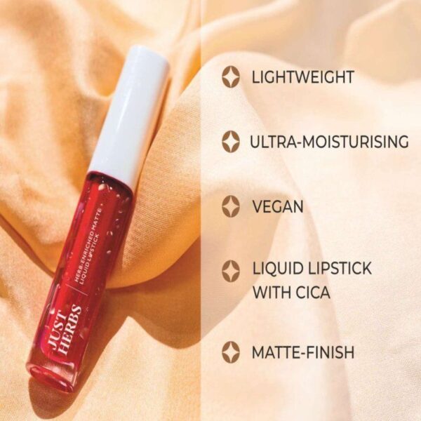 Just Herb Matte Liquid Lipstick Rasberry Pink 2ml
