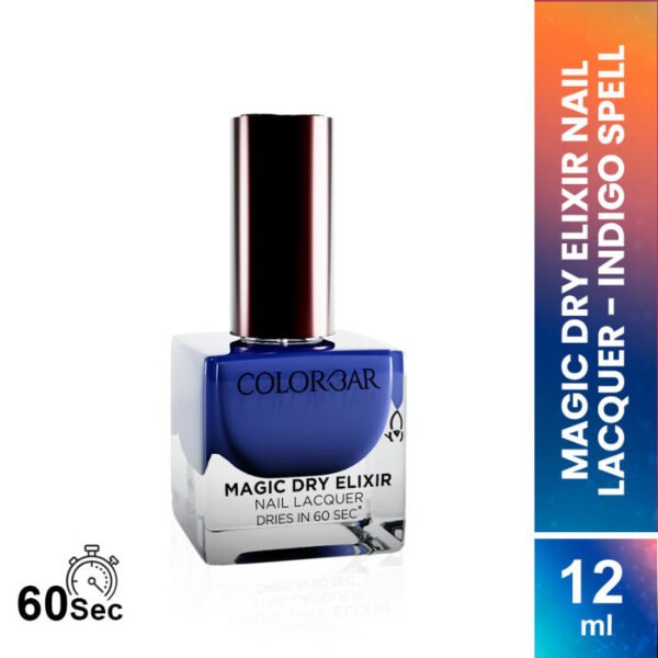 Colorbar Magic Dry Elixir Luxe Nail Lacquer ,47 Indigo Spell 12ml