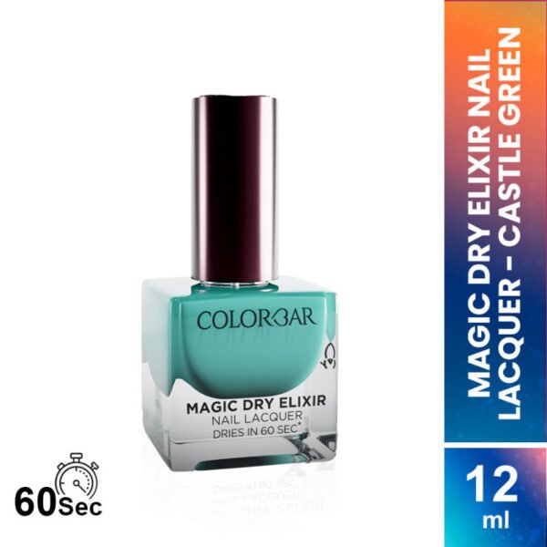 Colorbar Magic Dry Elixir Luxe Nail Lacquer ,041 Castle Green 12ml