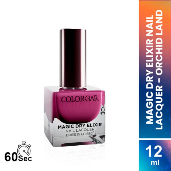 Colorbar Magic Dry Elixir Luxe Nail Lacquer, 037 Orchid Land 12ml