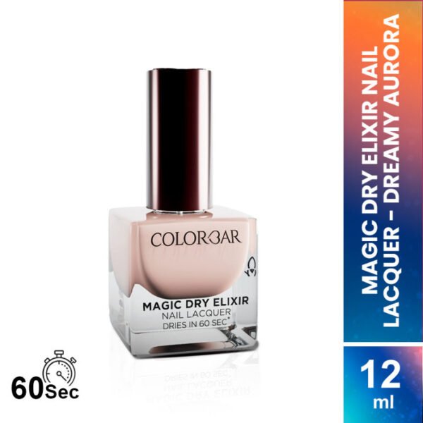 Colorbar Magic Dry Elixir Luxe Nail Lacquer, 020 Dreamy Aurora 12ml