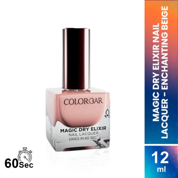 Colorbar Magic Dry Elixir Luxe Nail Lacquer, 021 Enchanting Beige 12ml